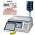 CAS LP-1000NP Pole Label Printing Scale Legal for Trade , 30 x 0.01 lb with a FREE 1 case CAS LST-8040 UPC w/Safe Handling Label, 58 x 60 mm 