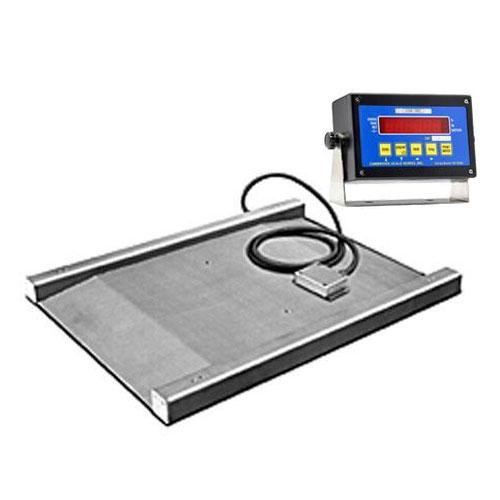 Cambridge S670230301K Model SS670-2 Series Stainless Steel Scale Built In Double Ramp 30 x 30 x 1.5 / 1000 x 0.2 With Indicator