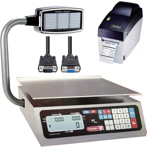 TorRey PC-80LT-PRINT Legal for Trade Price Computing Scale with Printer and Cable 80 x 0.02 lb