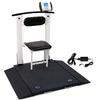 Detecto 6570-AC Portable  Handrail and Seat Wheelchair Scale with AC Adapter 1000 lb x 0.2 lb