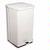 Detecto P-100 White Baked Epoxy Steel Step-On Can Waste Receptacle 100 Quart Capacity