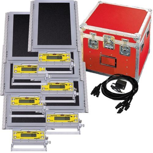 Intercomp LP600 170112-RF Low Profile Wheel Load Scale Systems (6 Scales) w/Handheld Computer, 6-20K-120000 x 100 lb