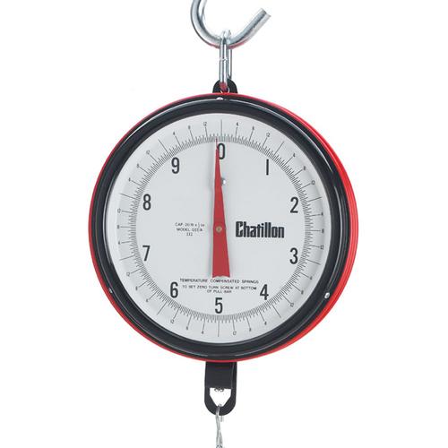 Chatillon 0740DD-T Century Series Hanging Scale, 40 lb x 1 oz, Head Only