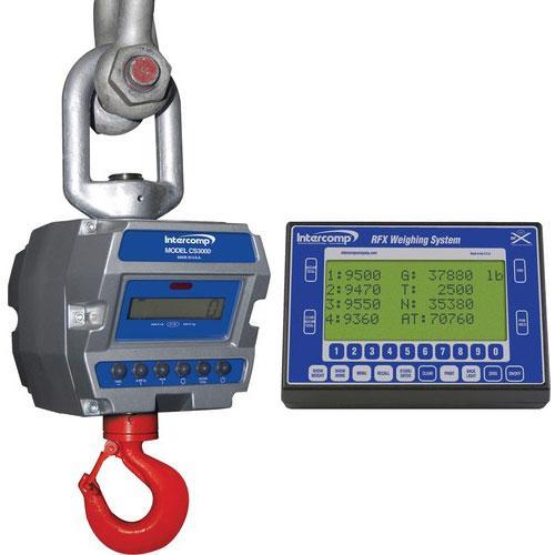 Intercomp CS3000 100688-RFX Crane Scale w/S1 Swivel & Eyehook & Wireless Indicator, 100,000 x 20lb