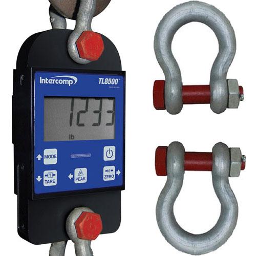 Intercomp TL8500 - 150216-RFX-KT Tension Link Scale with Shackles, 500 x 0.5lb 