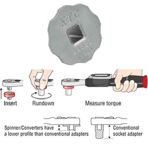 Imada BAE23 - Converter, Converts 1/4 to 3/8 inch Drive