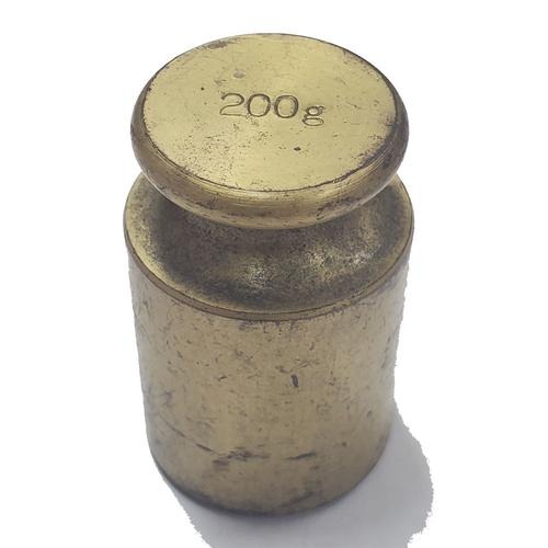Ohaus General Purpose (Slightly Used)  Brass Calibaration Weight - 200 g