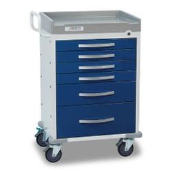 Detecto RC33669BLU Rescue Emergency Room Carts 5 Drawers (Blue)