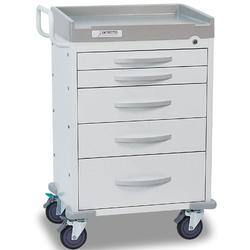 Detecto RC33669WHT Rescue Emergency Room Carts 5 Drawers (White)