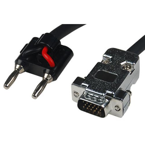 Mark-10 09-1166 Gauge to Dual Banana Plug Analog Cable