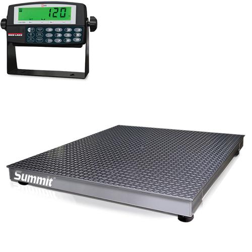 Rice Lake 106916  Summit 4 x 4 LCD Floor Scale Legal for Trade 230 Volt 10000 x 2 lb