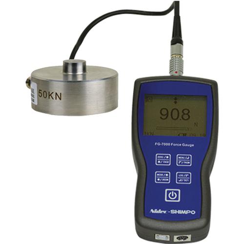 Shimpo FG-7000L-R-50 Digital Force Gauge with Ring Load Cell 11 x 0.001 klb (11000 x 1 lb)