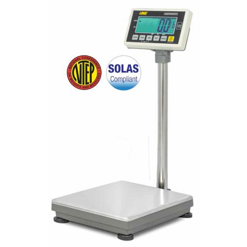 UWE UFM-B60 (3-UFM-S605-112)  Stainless Steel  13 x 17.7 Inch Legal for Trade Bench Scale 150 x 0.05 lb