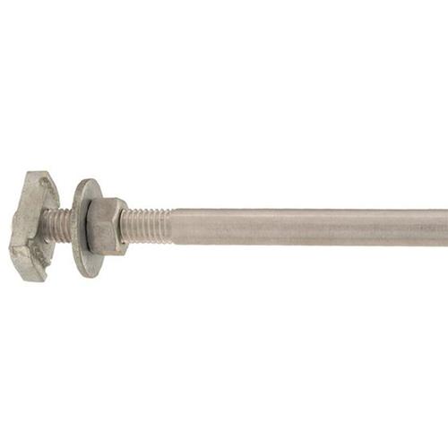 Ohaus CLC-HTZMBA15 Aluminum Locking Nut Rod with Channel Connector  - 6 in (152 mm) 