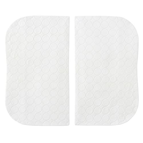 Halo - Bassinest Swivel Sleeper Twin Mattress Pad Waterproof Polyester - White