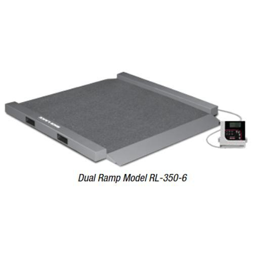 Rice Lake RL-350-6-BT Portable Bariatric Wheelchair Scale Two Ramps with Bluetooth 1000 x 0.2 lb