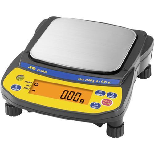 AND Weighing EJ-3002 NEWTON SERIES Compact Balances, 3100g x 0.01g