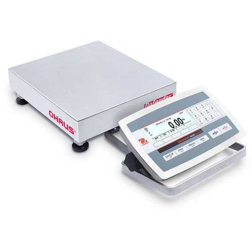 Ohaus D52XW5WQS5 Defender 5000 Washdown Low Profile 10 x 10 in Bench Scale 10 x 0.0005 lb and Legal for Trade 10 x 0.002 lb