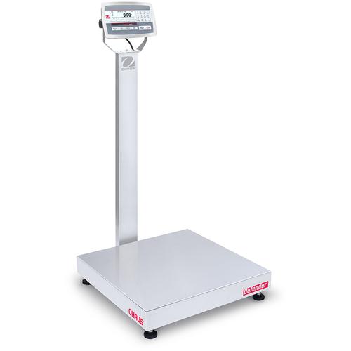 Ohaus D52XW50WQV8 Defender 5000 Washdown 24 x 24 in Bench Scale 100 x 0.005 lb and Legal for Trade 100 x 0.02 lb