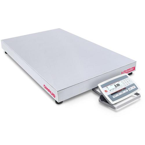 Ohaus D52XW50RTX5 Defender 5000 Low Profile 24 x 18 Stainless Steel Bench Scale 100 x 0.005 lb and Legal for Trade 100 x 0.02 lb
