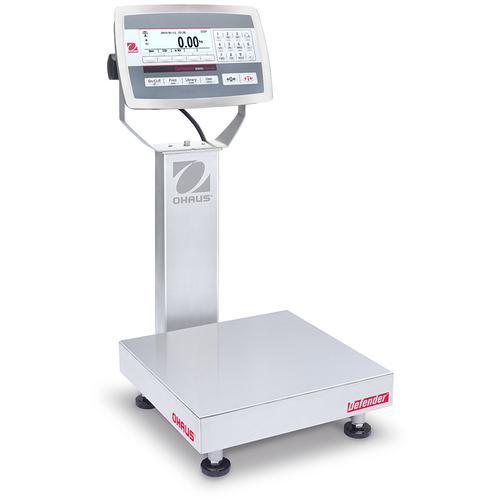 Ohaus D52XW25RQR1 Defender 5000 Stainless Steel 12 x 12 in Bench Scale 50 x 0.002 lb and Legal for Trade 50 x 0.01 lb