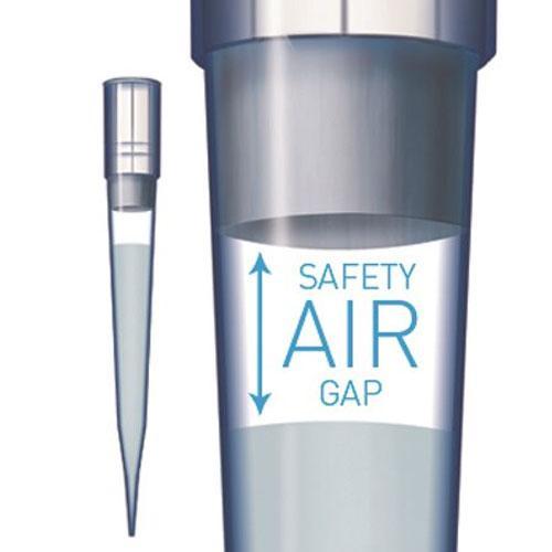 Sartorius 790201F Pre-Sterilized SafetySpace Filter Tip, 5-200 µl, single tray (960 ct)