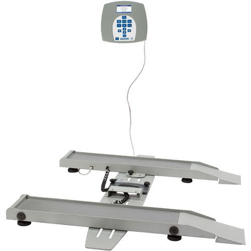 Health O Meter 2400KL-BT Portable Digital Wheelchair Scale with Built-in Pelstar Wireless Technology 800 lb x 0.2 lb