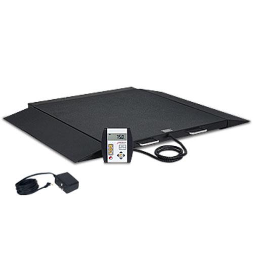Detecto 6400-AC Portable Wheelchair Scale 32 in x 36 in with AC Adapter - 1000 lb x 0.2 lb