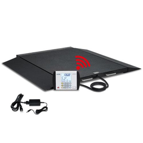 Detecto BRW1000-C-AC Portable Wheelchair Bariatric Scale with WiFi / Bluetooth and AC Adapter 32 in x 40 in - 1000 lb x 0.2 lb 