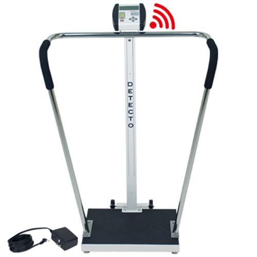 Detecto 6855-C-AC - Digital Handrail Scale with WiFi / Bluetooth and AC Adapter 600 lb x 0.2 lb