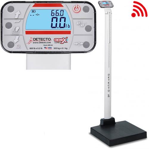 Detecto APEX-C Physician Scale With Mechanical Height Rod with WiFi / Bluetooth 600 x 0.2 lb