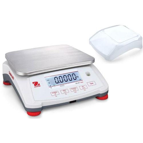 Ohaus Valor 7000 Compact Bench Scale 60 lb x 0.002 lb and Legal for Trade 60 lb x 0.02 lb with In-Use Cover
