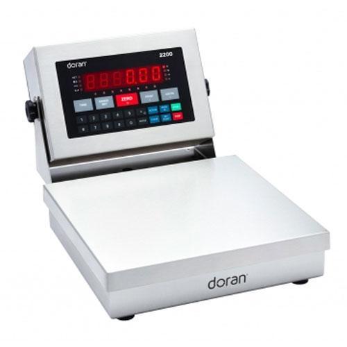 Doran 22025/88-ABR Washdown Bench Scale with 8 x 8 Base and Attachment Bracket 25 x 0.005 lb