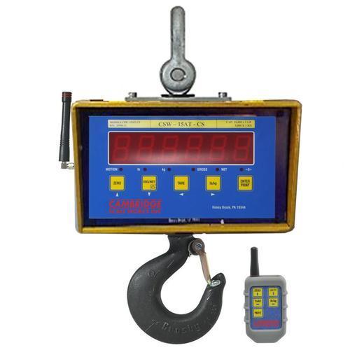 Cambridge CSW-15AT-CS-AS-5K Legal for Trade Crane Scale with Wireless Remote Control 5000 x 1 lb