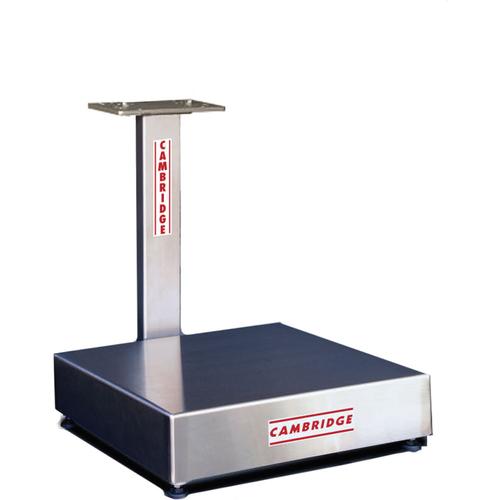 Cambridge SA610-B-1212-10 Low Profile Bench 12 x 12 Stainless Steel Scale with 20 inch Column 10 lb - Base Only
