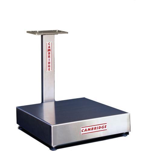Cambridge SA610-B-1212-50 Low Profile Bench 12 x 12 Stainless Steel Scale with 20 inch Column 50 lb - Base Only