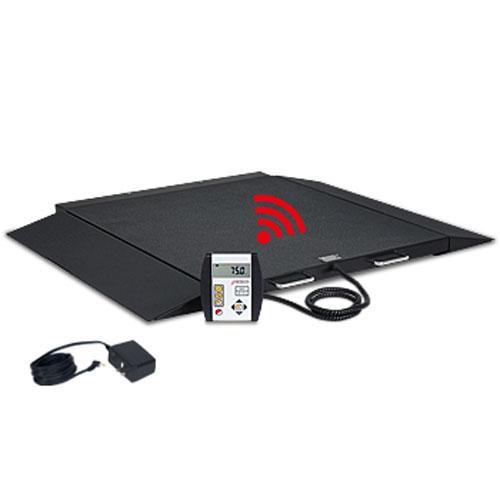 Detecto 6400-C-AC-W Portable Wheelchair Scale 32 in x 36 in with BT / WiFi with a AC Adapter - 1000 lb x 0.2 lb