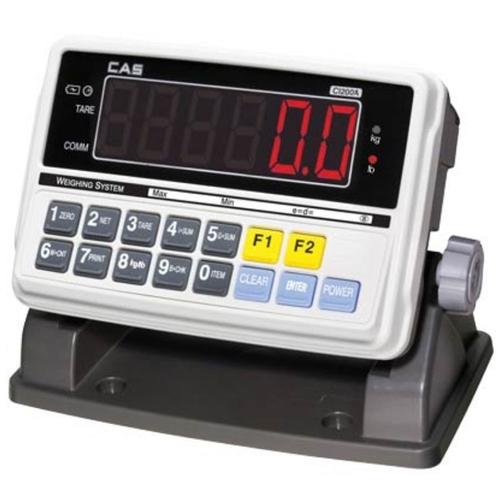 CAS CI-200A Indicator with 1 Inch LED Display, Legal for Trade 