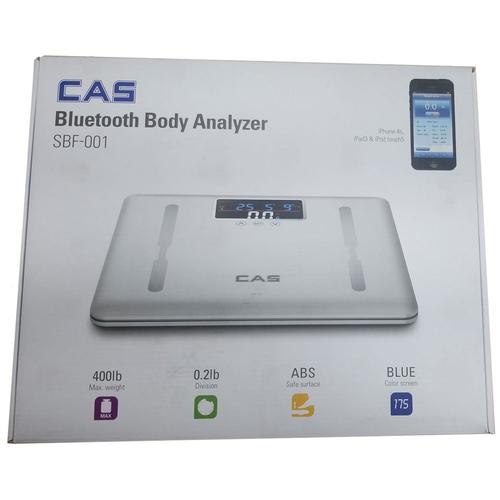CAS SBF-001 Bluetooth Body Fat Analyzer - 400 lb x 0.2 lb