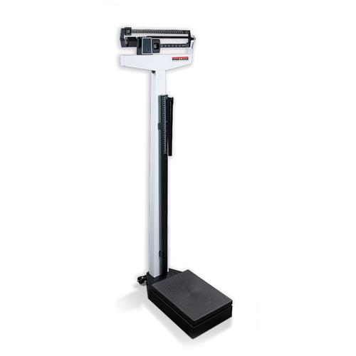 Rice Lake RL-MPS-50 Medical Mechanical Physician Scale with Color Coded Weigh Beam - 450 lb x 4 oz / 200 kg x 100 g