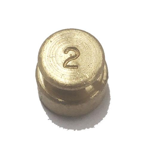 Ohaus Class 6 Brass Calibration Weight - 2 g
