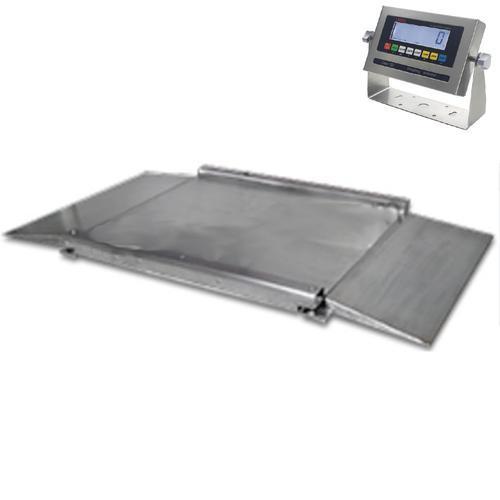 LP Scale LP7622ASS-3030-5000 Legal for Trade Stainless Steel 2.5 x 2.5 Ft  SS LCD Drum Scale 5000 x 1 lb