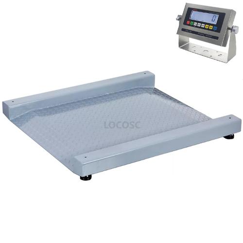 LP Scale LP7622BSS-3030-1000 Legal for Trade Stainless Steel 2.5 x 2.5 Ft  LCD Drum Scale 1000 x 0.2 lb