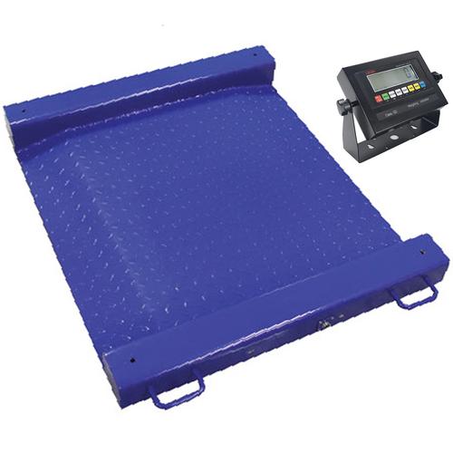 LP Scale LP7622M-3030-1000 Legal for Trade Mild Steel 2.5 x 2.5 Ft  LCD Portable Drum Scale 1000 x 0.2 lb