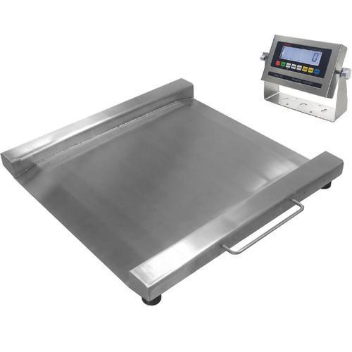 LP Scale LP7622MSS-3030-5000 Legal for Trade Stainless Steel 2.5 x 2.5 Ft  LCD Portable Drum Scale 5000 x 1 lb