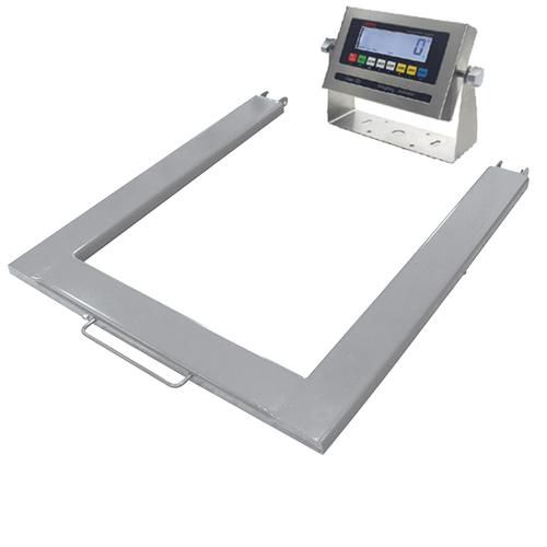 LP Scale LP624ASS-5040-1000-2.5 Legal for Trade Stainless Steel 40 x 50 x 2.5 inch LCD Portable U-Beam Scale 1000 x 0.2 lb