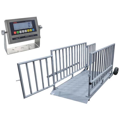 LP Scale LP76248A-3060-2500 Legal for Trade Mild Steel 30 x 60 inch LCD Cattle Scale 2500 x 0.5 lb