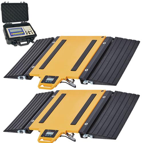 LP Scale LP7660W-E-1416-10 Wireless Axle Scales with Two 14 x 16 pads and Weighing indicator total 20000 x 5 lb