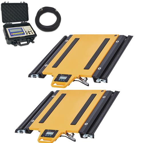 LP Scale LP7661W-Y-1416-5 Wireless Axle Scales with Two 14 x 16 pads and Weighing indicator total 10000 x 1 lb