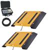 LP Scale LP7661A-Y-1416-5 Wired Axle Scales with Two 14 x 16 pads and Weighing indicator total 10000 x 1 lb